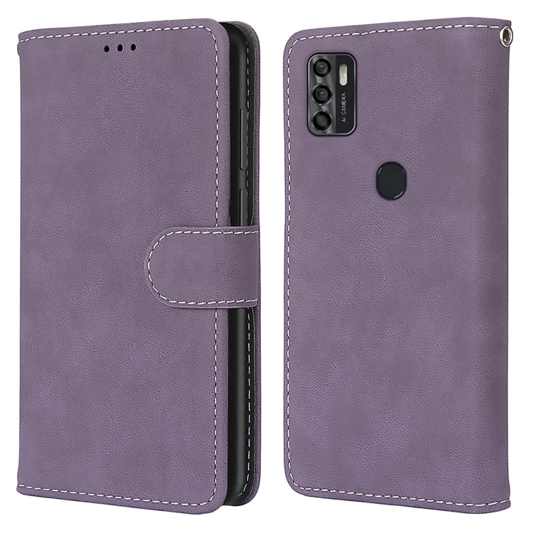 For ZTE Blade A7s 2020 Retro Frosted Horizontal Flip PU Leather Case with Holder & Card Slots & Wallet & Photo Frame
