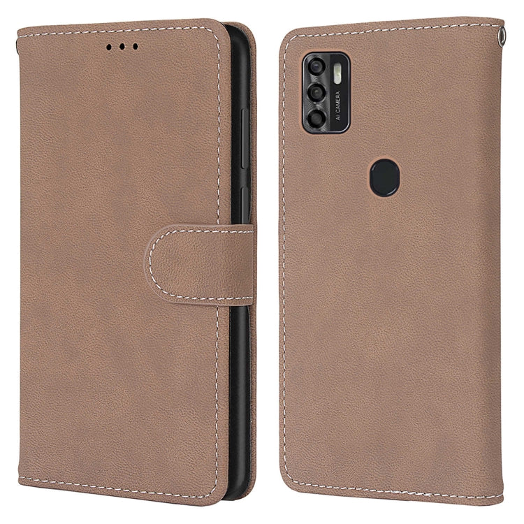For ZTE Blade A7s 2020 Retro Frosted Horizontal Flip PU Leather Case with Holder & Card Slots & Wallet & Photo Frame