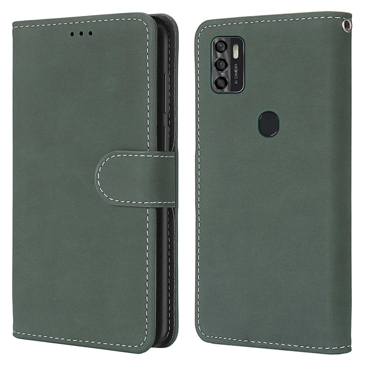 For ZTE Blade A7s 2020 Retro Frosted Horizontal Flip PU Leather Case with Holder & Card Slots & Wallet & Photo Frame
