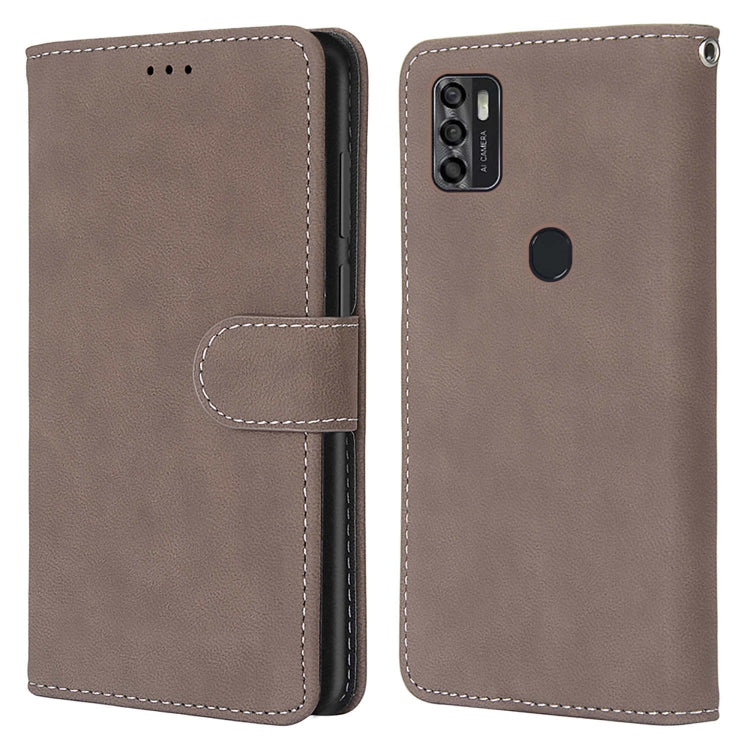 For ZTE Blade A7s 2020 Retro Frosted Horizontal Flip PU Leather Case with Holder & Card Slots & Wallet & Photo Frame
