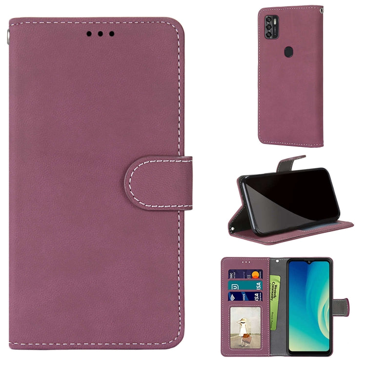 For ZTE Blade A7s 2020 Retro Frosted Horizontal Flip PU Leather Case with Holder & Card Slots & Wallet & Photo Frame
