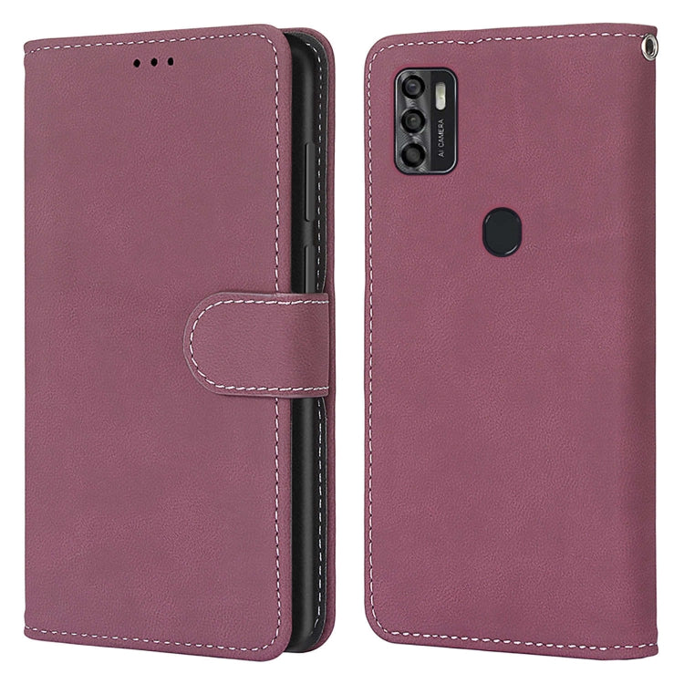 For ZTE Blade A7s 2020 Retro Frosted Horizontal Flip PU Leather Case with Holder & Card Slots & Wallet & Photo Frame