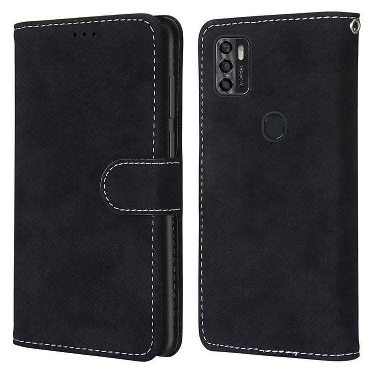 For ZTE Blade A7s 2020 Retro Frosted Horizontal Flip PU Leather Case with Holder & Card Slots & Wallet & Photo Frame