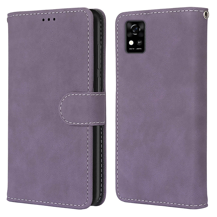 For ZTE Blade A31 Retro Frosted Horizontal Flip PU Leather Case with Holder & Card Slots & Wallet & Photo Frame