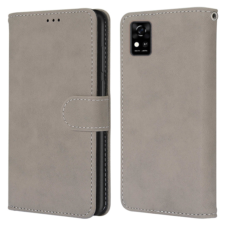 For ZTE Blade A31 Retro Frosted Horizontal Flip PU Leather Case with Holder & Card Slots & Wallet & Photo Frame