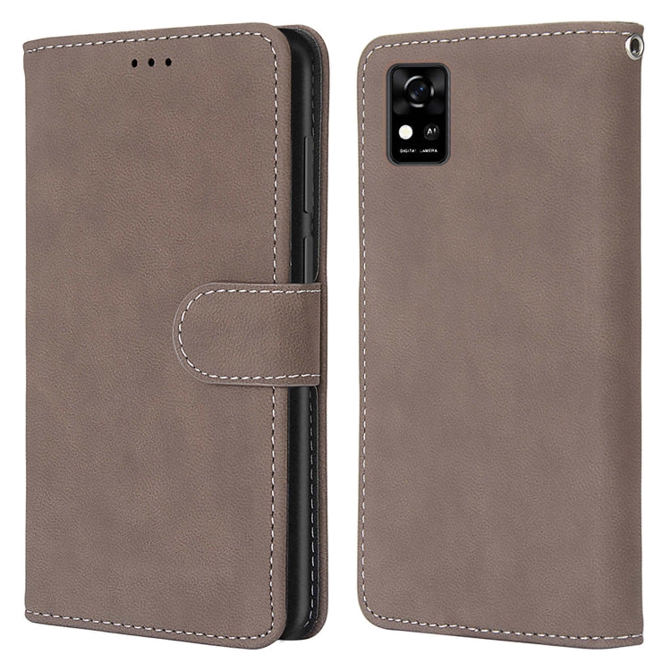 For ZTE Blade A31 Retro Frosted Horizontal Flip PU Leather Case with Holder & Card Slots & Wallet & Photo Frame