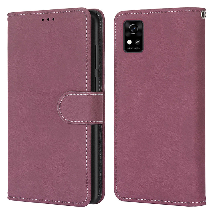 For ZTE Blade A31 Retro Frosted Horizontal Flip PU Leather Case with Holder & Card Slots & Wallet & Photo Frame