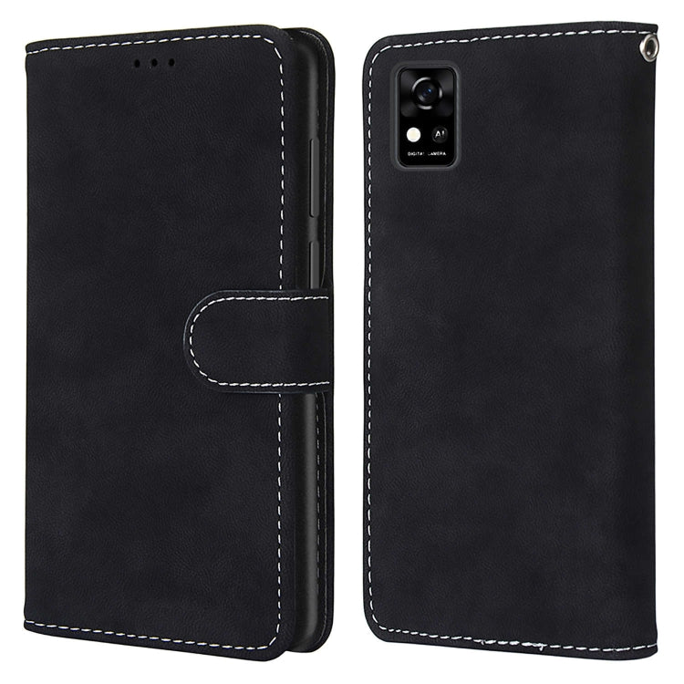 For ZTE Blade A31 Retro Frosted Horizontal Flip PU Leather Case with Holder & Card Slots & Wallet & Photo Frame