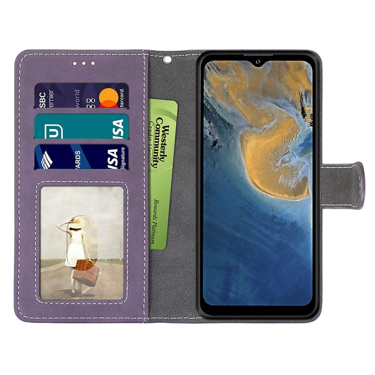 For ZTE Blade A51 Retro Frosted Horizontal Flip PU Leather Case with Holder & Card Slots & Wallet & Photo Frame