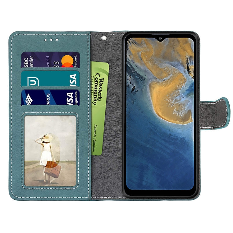 For ZTE Blade A51 Retro Frosted Horizontal Flip PU Leather Case with Holder & Card Slots & Wallet & Photo Frame