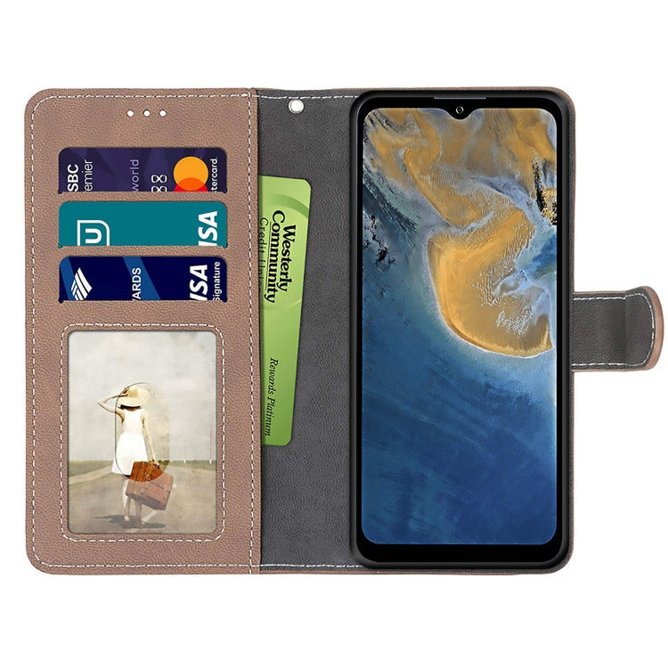 For ZTE Blade A51 Retro Frosted Horizontal Flip PU Leather Case with Holder & Card Slots & Wallet & Photo Frame