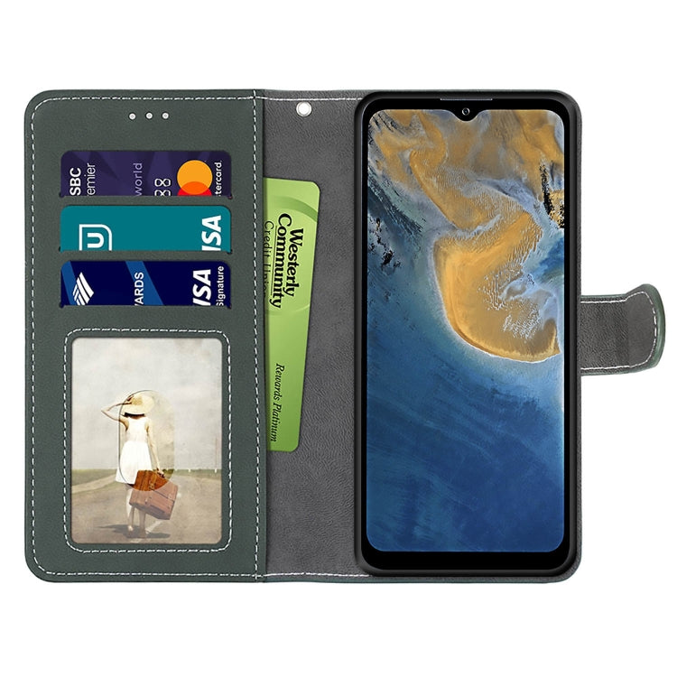 For ZTE Blade A51 Retro Frosted Horizontal Flip PU Leather Case with Holder & Card Slots & Wallet & Photo Frame