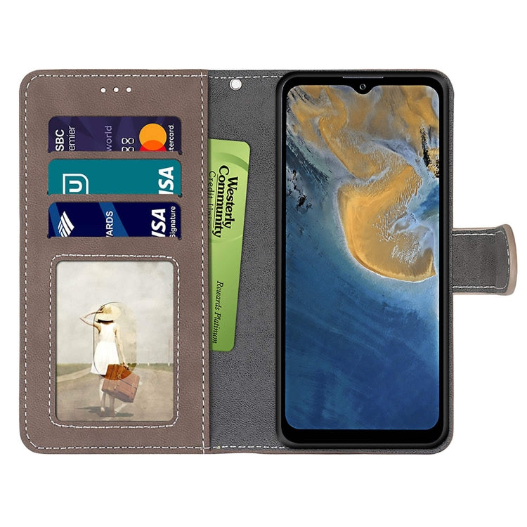 For ZTE Blade A51 Retro Frosted Horizontal Flip PU Leather Case with Holder & Card Slots & Wallet & Photo Frame