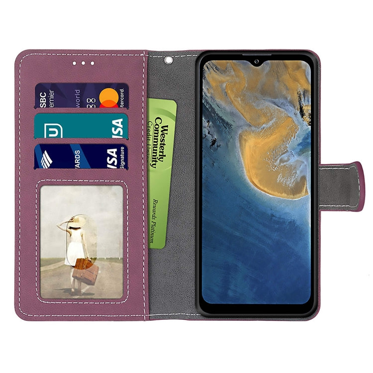 For ZTE Blade A51 Retro Frosted Horizontal Flip PU Leather Case with Holder & Card Slots & Wallet & Photo Frame