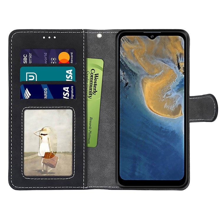 For ZTE Blade A51 Retro Frosted Horizontal Flip PU Leather Case with Holder & Card Slots & Wallet & Photo Frame