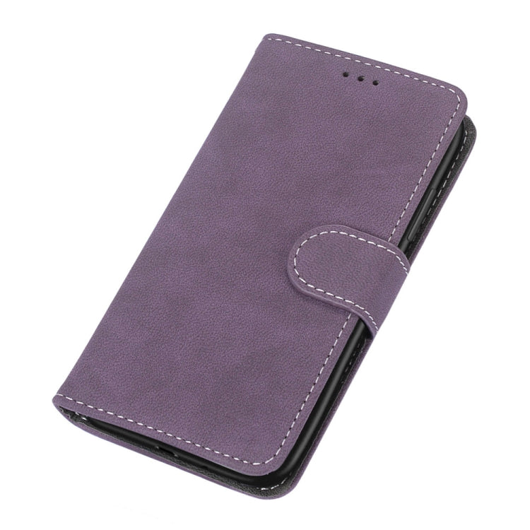 For ZTE Blade A71 Retro Frosted Horizontal Flip PU Leather Case with Holder & Card Slots & Wallet & Photo Frame