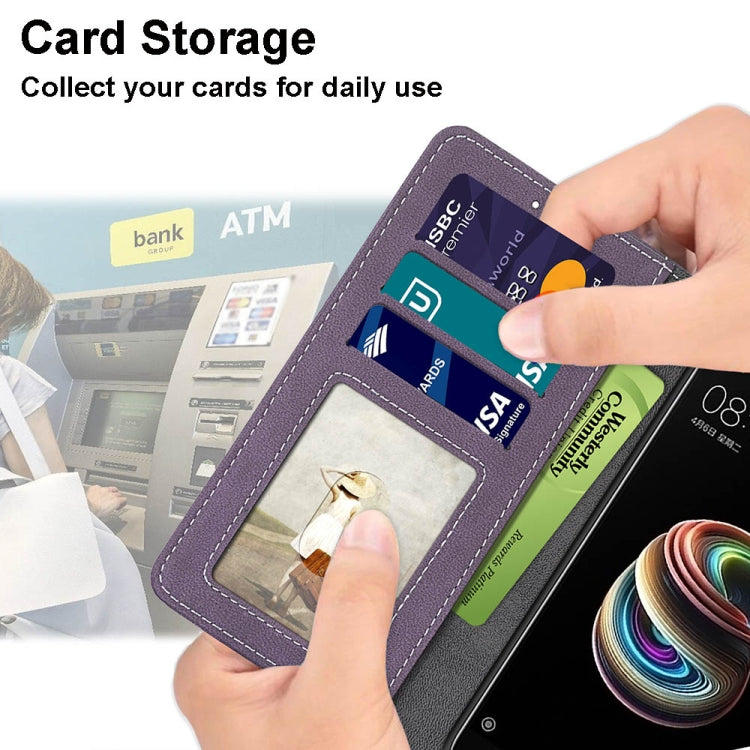 For ZTE Blade A71 Retro Frosted Horizontal Flip PU Leather Case with Holder & Card Slots & Wallet & Photo Frame