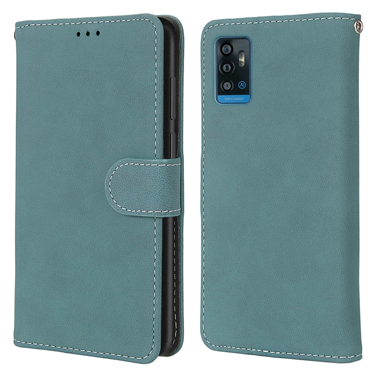 For ZTE Blade A71 Retro Frosted Horizontal Flip PU Leather Case with Holder & Card Slots & Wallet & Photo Frame
