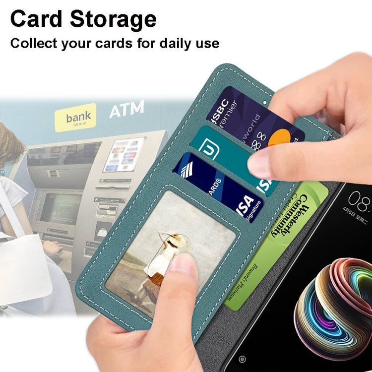 For ZTE Blade A71 Retro Frosted Horizontal Flip PU Leather Case with Holder & Card Slots & Wallet & Photo Frame