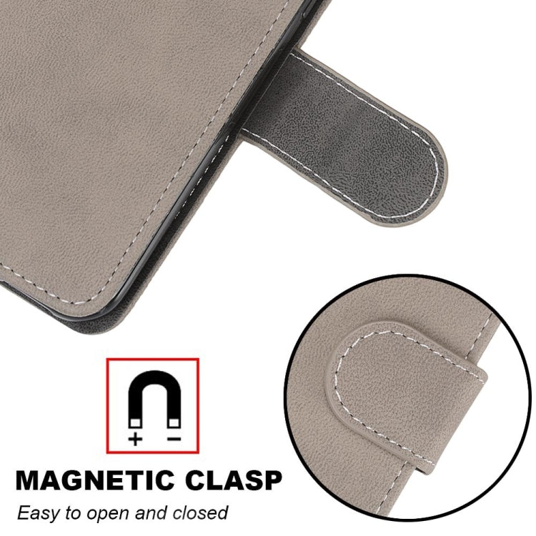 For ZTE Blade A71 Retro Frosted Horizontal Flip PU Leather Case with Holder & Card Slots & Wallet & Photo Frame