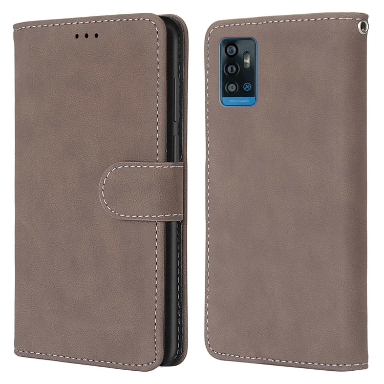 For ZTE Blade A71 Retro Frosted Horizontal Flip PU Leather Case with Holder & Card Slots & Wallet & Photo Frame
