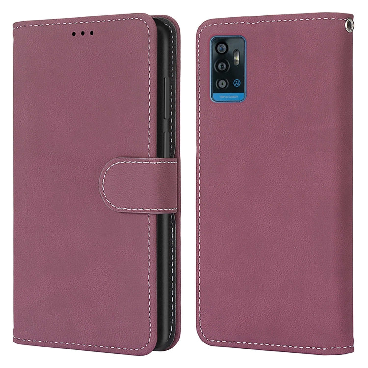 For ZTE Blade A71 Retro Frosted Horizontal Flip PU Leather Case with Holder & Card Slots & Wallet & Photo Frame