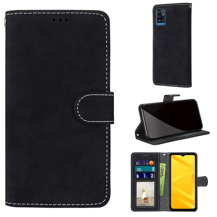 For ZTE Blade A71 Retro Frosted Horizontal Flip PU Leather Case with Holder & Card Slots & Wallet & Photo Frame