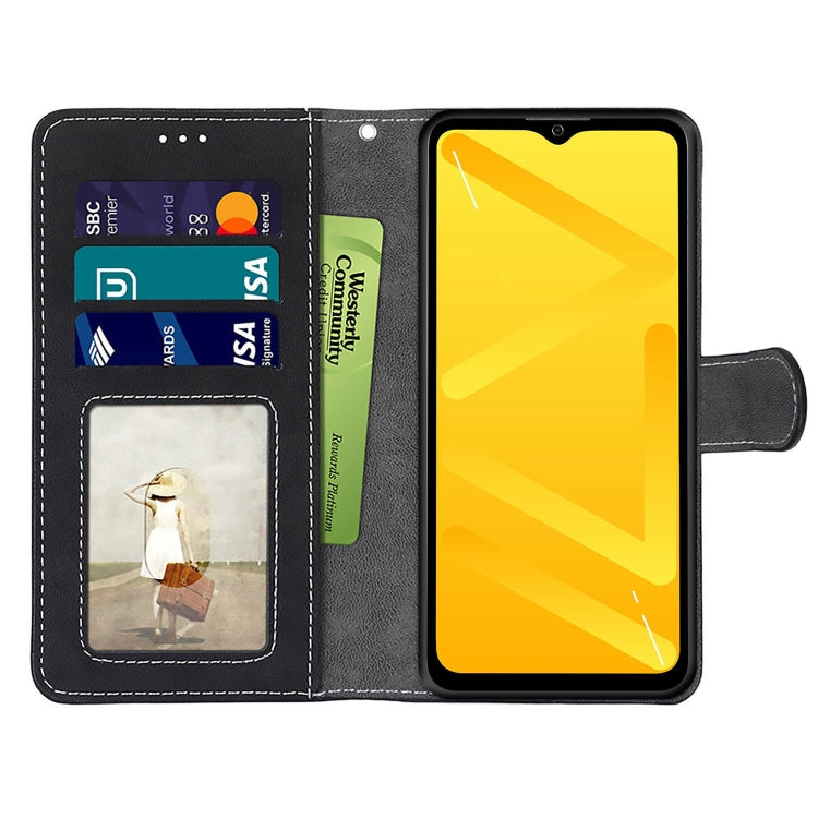 For ZTE Blade A71 Retro Frosted Horizontal Flip PU Leather Case with Holder & Card Slots & Wallet & Photo Frame