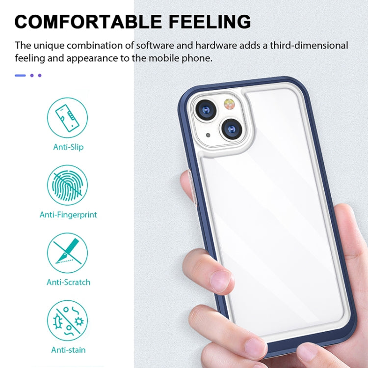 For iPhone 13 Bright Series Clear Acrylic + PC+TPU Shockproof Case