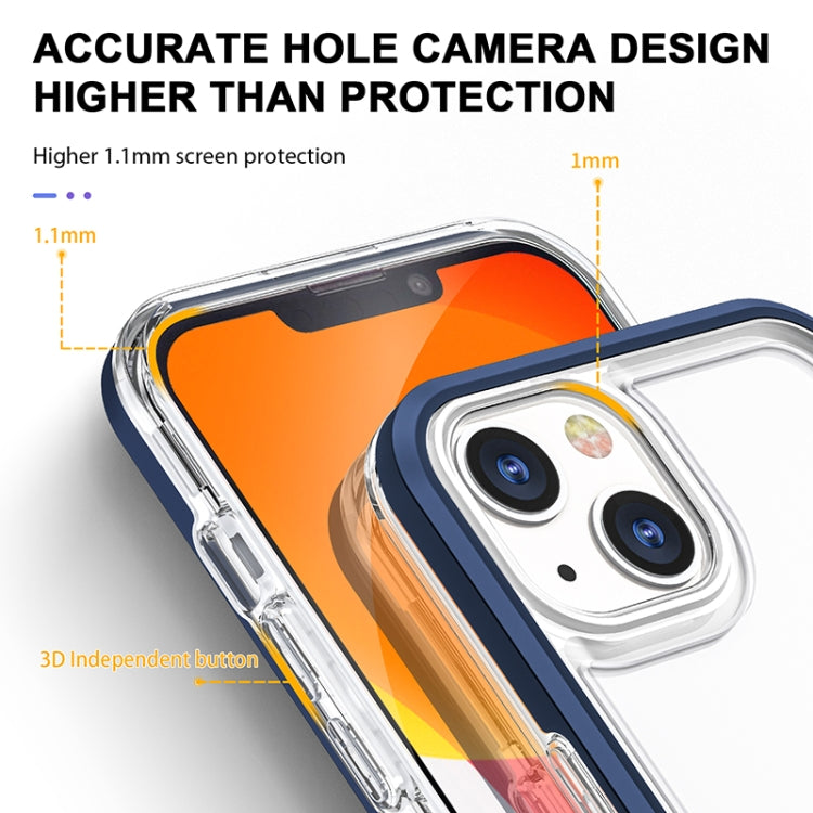 For iPhone 13 Bright Series Clear Acrylic + PC+TPU Shockproof Case