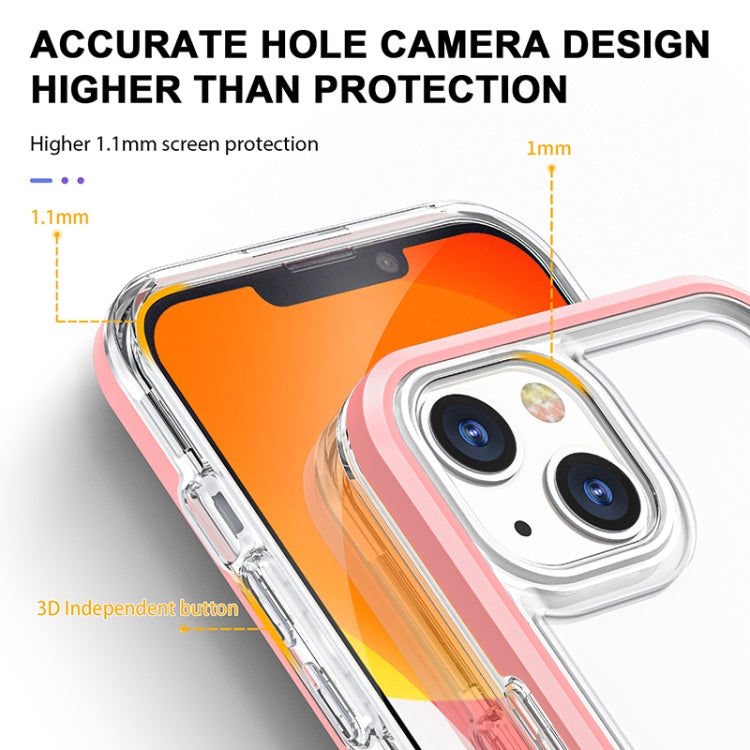 For iPhone 13 Bright Series Clear Acrylic + PC+TPU Shockproof Case