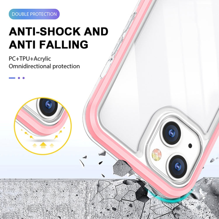 For iPhone 13 Bright Series Clear Acrylic + PC+TPU Shockproof Case