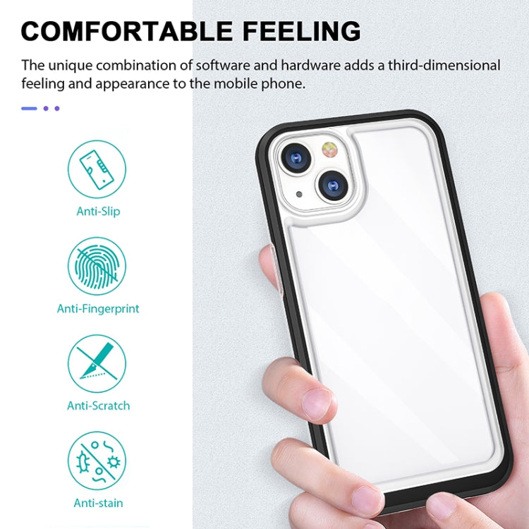 For iPhone 13 Bright Series Clear Acrylic + PC+TPU Shockproof Case