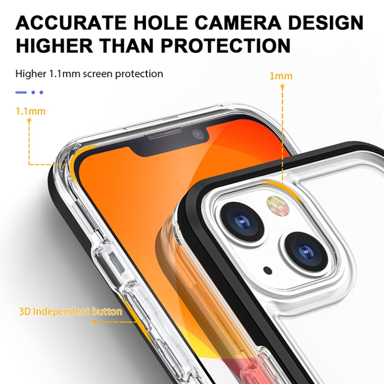 For iPhone 13 Bright Series Clear Acrylic + PC+TPU Shockproof Case