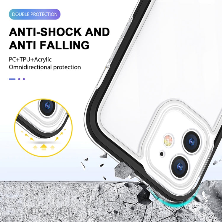 For iPhone 13 Bright Series Clear Acrylic + PC+TPU Shockproof Case
