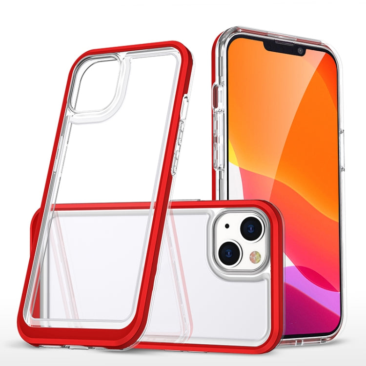 For iPhone 13 Bright Series Clear Acrylic + PC+TPU Shockproof Case