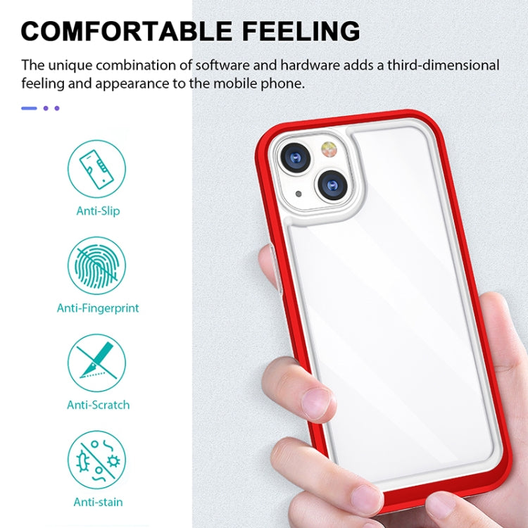 For iPhone 13 Bright Series Clear Acrylic + PC+TPU Shockproof Case