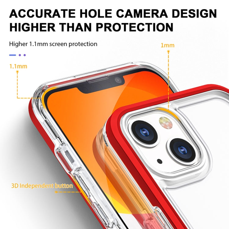 For iPhone 13 Bright Series Clear Acrylic + PC+TPU Shockproof Case
