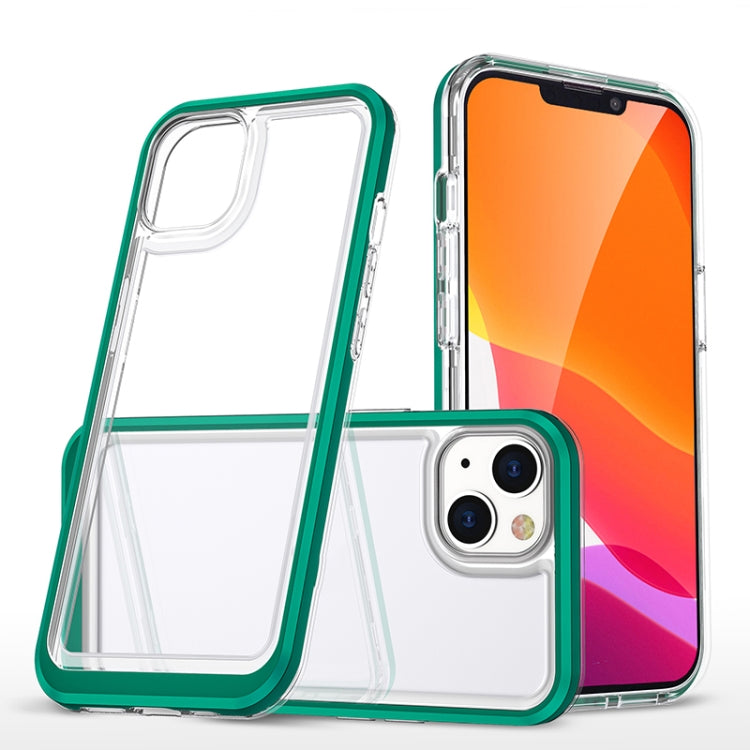 For iPhone 13 Bright Series Clear Acrylic + PC+TPU Shockproof Case