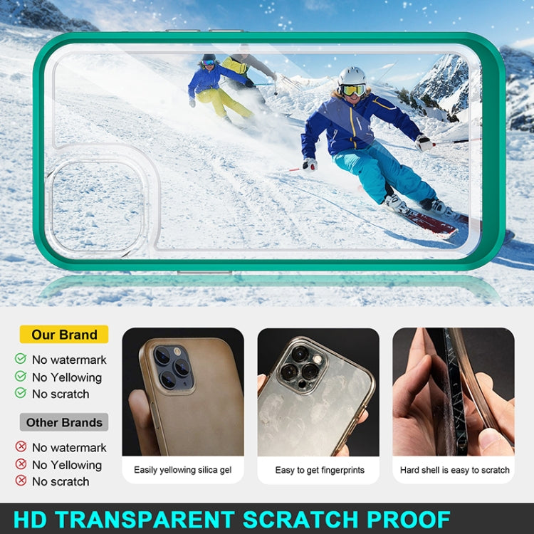 For iPhone 13 Bright Series Clear Acrylic + PC+TPU Shockproof Case