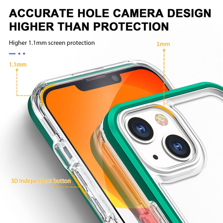 For iPhone 13 Bright Series Clear Acrylic + PC+TPU Shockproof Case