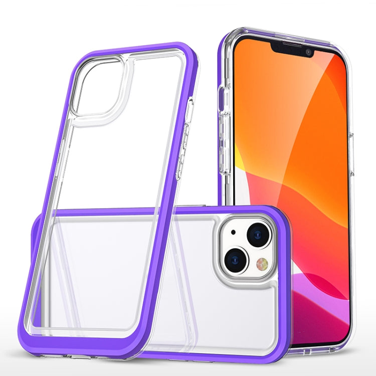 For iPhone 13 Bright Series Clear Acrylic + PC+TPU Shockproof Case