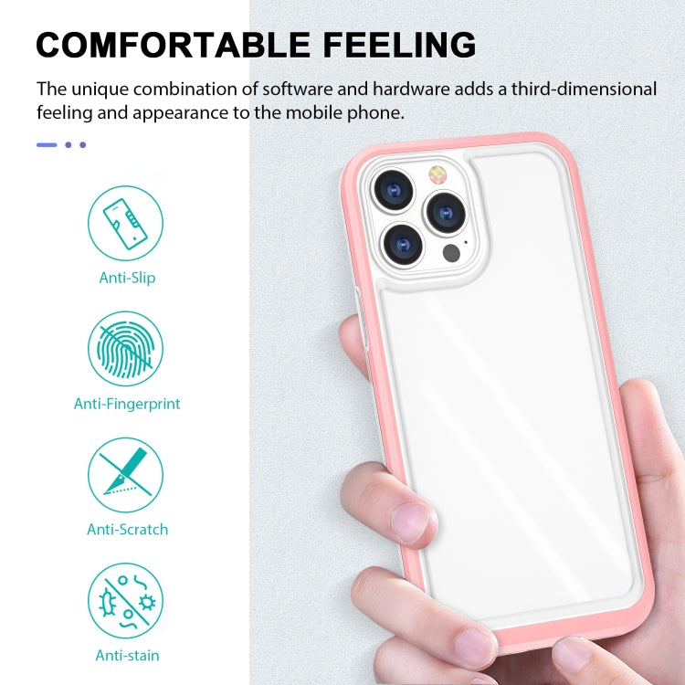 For iPhone 13 Pro Bright Series Clear Acrylic + PC+TPU Shockproof Case