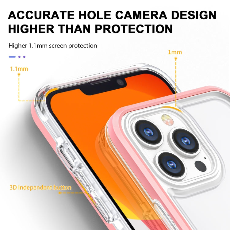 For iPhone 13 Pro Bright Series Clear Acrylic + PC+TPU Shockproof Case