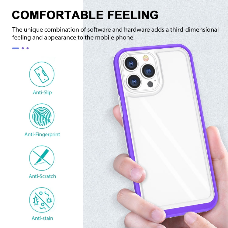For iPhone 13 Pro Bright Series Clear Acrylic + PC+TPU Shockproof Case