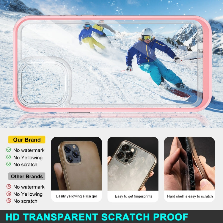 For iPhone 13 Pro Max Bright Series Clear Acrylic + PC+TPU Shockproof Case