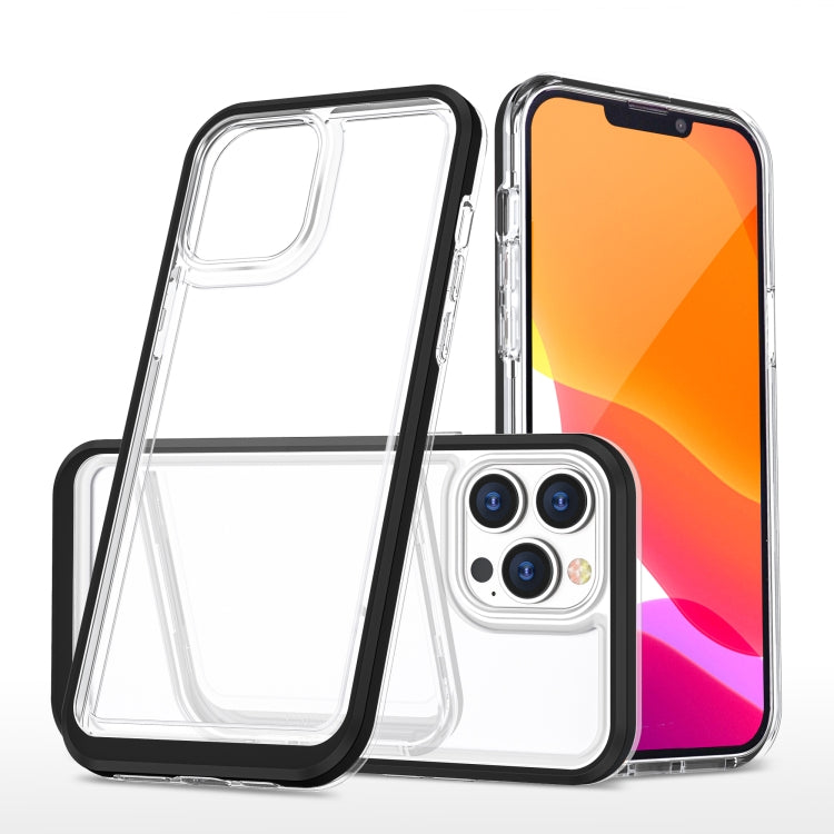 For iPhone 13 Pro Max Bright Series Clear Acrylic + PC+TPU Shockproof Case