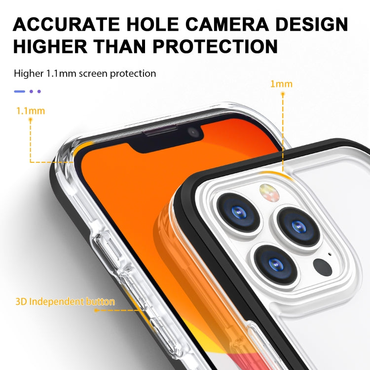 For iPhone 13 Pro Max Bright Series Clear Acrylic + PC+TPU Shockproof Case