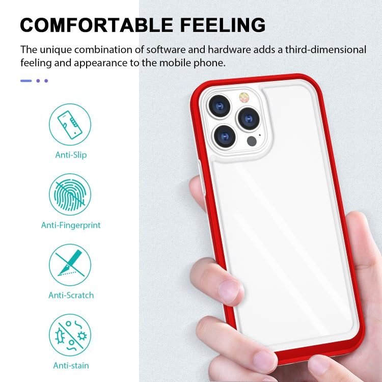 For iPhone 13 Pro Max Bright Series Clear Acrylic + PC+TPU Shockproof Case