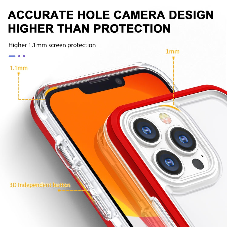 For iPhone 13 Pro Max Bright Series Clear Acrylic + PC+TPU Shockproof Case